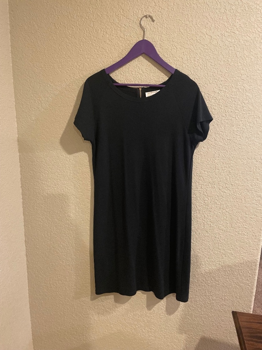 Black T-shirt dress